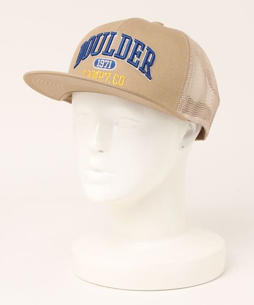 CAMP7（キャンプセブン）の「【CAMP7】Ｆバイザーメッシュキャップ（キャップ・メンズ・ベージュ/ネイビー/ブラック・フリー）」の2枚目の写真