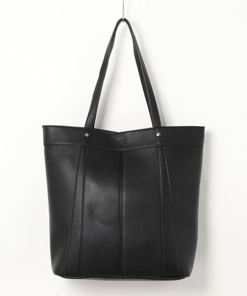 RATTLE TRAP(ラトルトラップ)の「シンセティックレザースクエアトートバッグ(トートバッグ・メンズ・ブラック/ブラック系その他・FREE)」の2枚目の写真