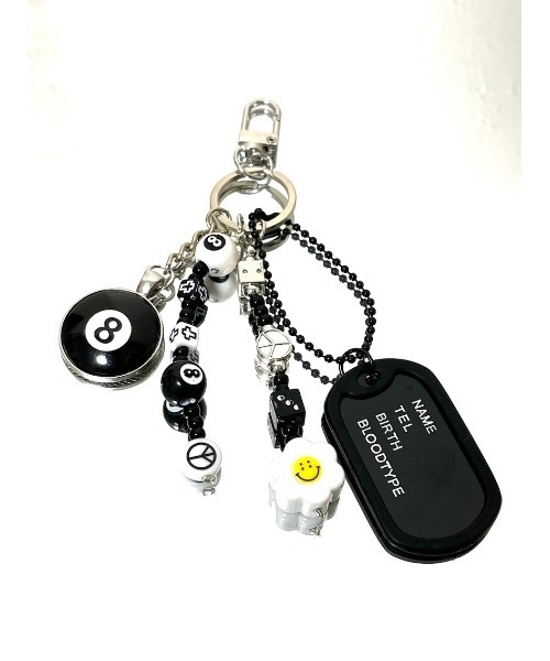 tone(トーン)の「【1004ST】スマイル 8ボール ビーズ キーホルダー (MA)(キーホルダー・レディース・D/B/A/C/E/G/H/J/I・FREE)」の4枚目の写真