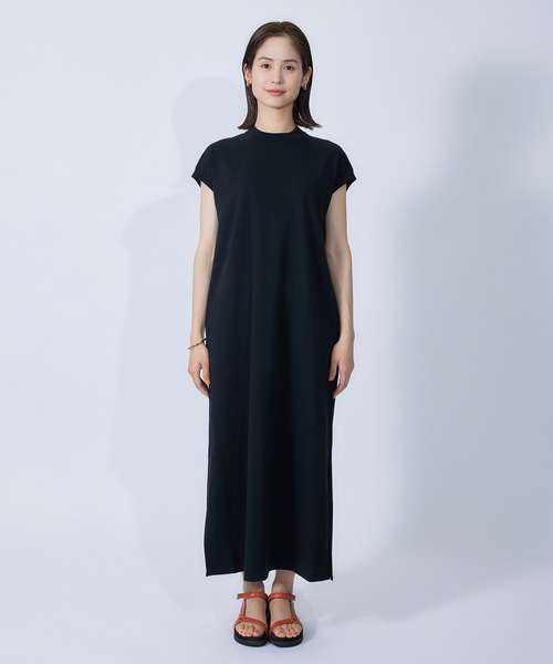 ROPE'（ロペ）の「リサイクルコットンジャージーキャップスリーブワンピース（ワンピース・レディース・ブラック/ブラウン・38）」の20枚目の写真