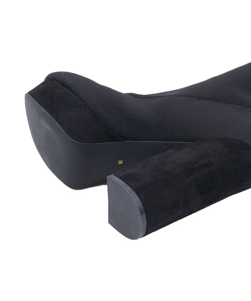 SPIRALGIRL（スパイラルガール）の「【丈が選べる SHORT】美脚ニーハイブーツ（ブーツ・レディース・ブラック・SMALL/MEDIUM/LARGE）」の6枚目の写真