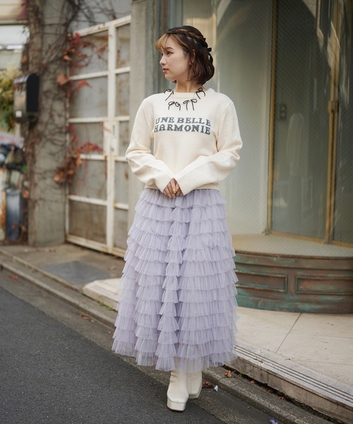 SPINNS（スピンズ）の「4リボンビーズネックレス（ネックレス・レディース・クリア/シルバー/ブラック系その他/A・ONESIZE）」の9枚目の写真