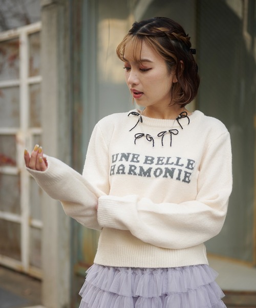 SPINNS（スピンズ）の「4リボンビーズネックレス（ネックレス・レディース・クリア/シルバー/ブラック系その他/A・ONESIZE）」の8枚目の写真