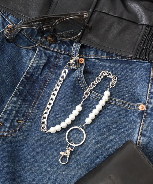 セール】1004ST 喜平 ウォレットチェーン ストリート スケーター