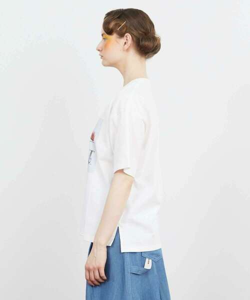 FRAPBOIS（フラボア）の「マッシュルームT（Tシャツ/カットソー・レディース・ホワイト/ネイビー・1/2）」の3枚目の写真