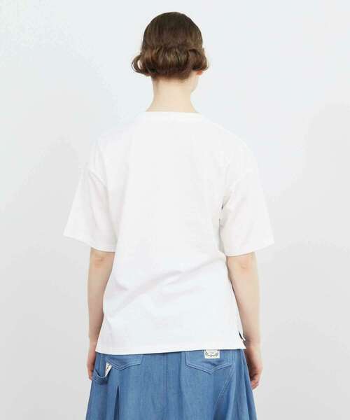 FRAPBOIS（フラボア）の「マッシュルームT（Tシャツ/カットソー・レディース・ホワイト/ネイビー・1/2）」の4枚目の写真