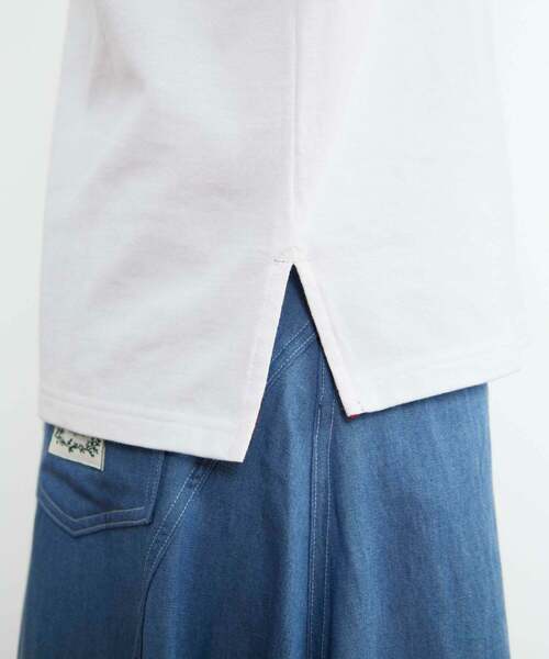 FRAPBOIS（フラボア）の「マッシュルームT（Tシャツ/カットソー・レディース・ホワイト/ネイビー・1/2）」の7枚目の写真