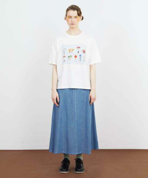 FRAPBOIS（フラボア）の「マッシュルームT（Tシャツ/カットソー・レディース・ホワイト/ネイビー・1/2）」の11枚目の写真