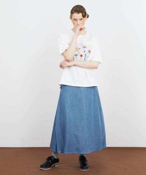 FRAPBOIS（フラボア）の「マッシュルームT（Tシャツ/カットソー・レディース・ホワイト/ネイビー・1/2）」の13枚目の写真