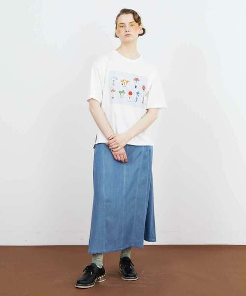 FRAPBOIS（フラボア）の「マッシュルームT（Tシャツ/カットソー・レディース・ホワイト/ネイビー・1/2）」の14枚目の写真