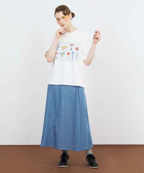 FRAPBOIS（フラボア）の「マッシュルームT（Tシャツ/カットソー・レディース・ホワイト/ネイビー・1/2）」の15枚目の写真