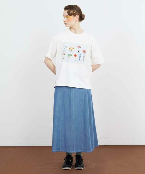 FRAPBOIS（フラボア）の「マッシュルームT（Tシャツ/カットソー・レディース・ホワイト/ネイビー・1/2）」の16枚目の写真