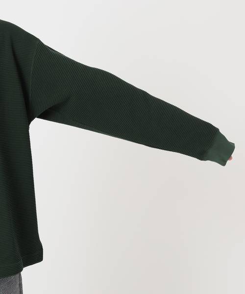 【新品】LACOSTE JSr別注 オーバーサイズ ヘビーピケ ロンT 緑 4 セール】【LACOSTE / ラコステ】別注 オーバーサイズ ヘビーピケ L/S T