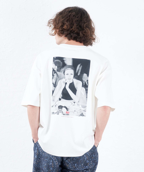 NIDO（ニド）の「NIDO×LIFE ビッグ半袖Ｔシャツ（Tシャツ/カットソー・メンズ・ブラック/ホワイト系1/ホワイト系2・FREE）」の2枚目の写真