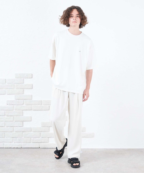 NIDO（ニド）の「NIDO×LIFE ビッグ半袖Ｔシャツ（Tシャツ/カットソー・メンズ・ブラック/ホワイト系1/ホワイト系2・FREE）」の6枚目の写真