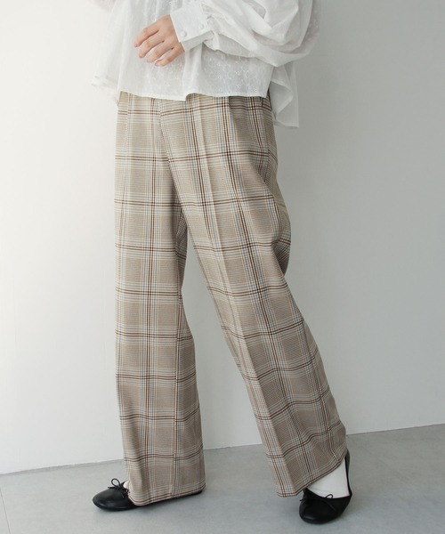 Crisp（クリスプ）の「センタープレスパンツ（チノパンツ・レディース・ベージュ/ブラウン/アイボリー・FREE）」の3枚目の写真