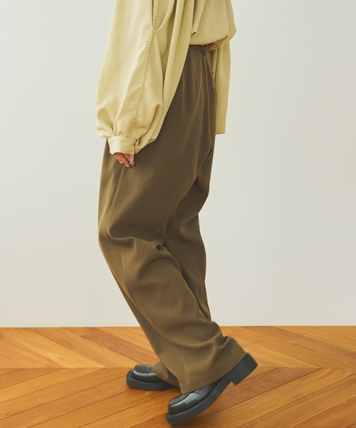 Crisp（クリスプ）の「センタープレスパンツ（チノパンツ・レディース・ベージュ/ブラウン/アイボリー・FREE）」の22枚目の写真