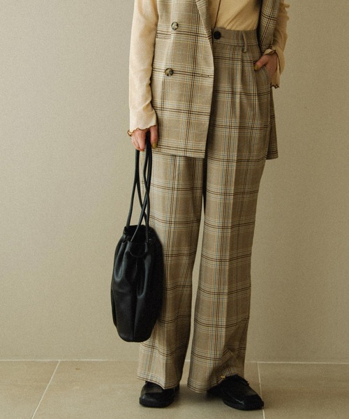 Crisp（クリスプ）の「センタープレスパンツ（チノパンツ・レディース・ベージュ/ブラウン/アイボリー・FREE）」の19枚目の写真