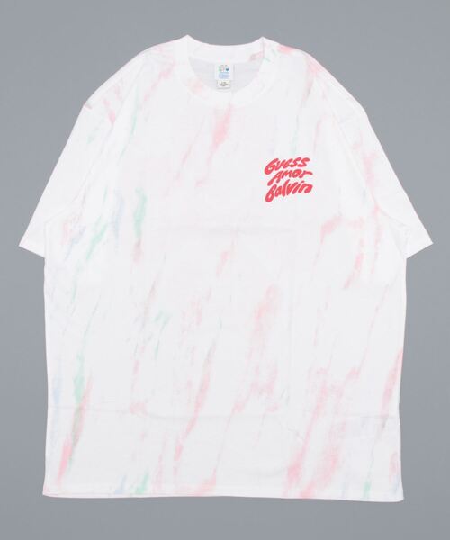 GUESS ORIGINALS(ゲスオリジナルズ)の「GUESS x J BALVIN/ゲス×ジェイバルヴィン/GO J BALVIN MARBLE T-SHIRTS(Tシャツ/カットソー・メンズ・ホワイト・L/XL/M)」の5枚目の写真