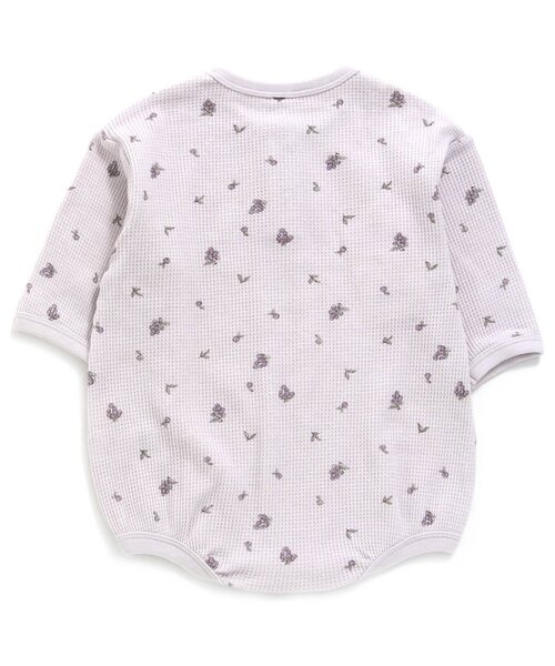 apres les cours（アプレレクール）の「WEB限定 ワッフル ボディースーツ（肌着・キッズ・オフホワイト/ピンク/ミント/ラベンダー/その他3/キナリ・80/70）」の9枚目の写真