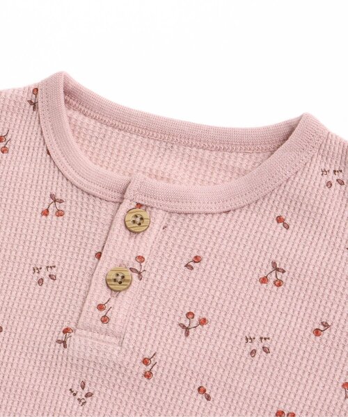 apres les cours（アプレレクール）の「WEB限定 ワッフル ボディースーツ（肌着・キッズ・オフホワイト/ピンク/ミント/ラベンダー/その他3/キナリ・80/70）」の13枚目の写真