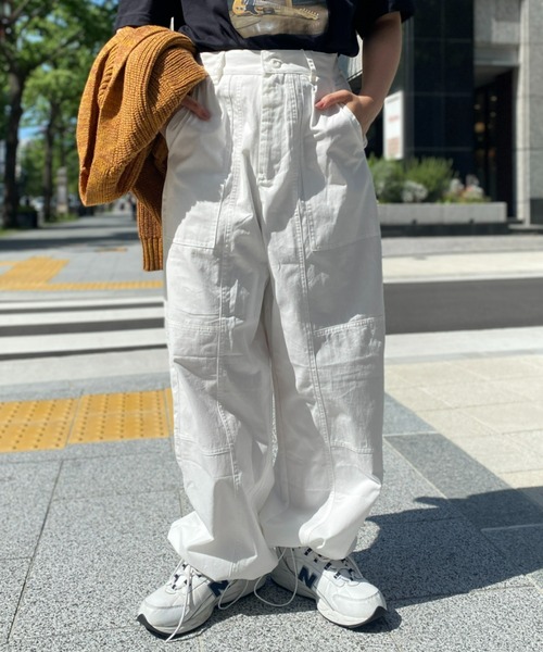 CPCM（シーピーシーエム）の「裾ドロストワークパンツ（カーゴパンツ