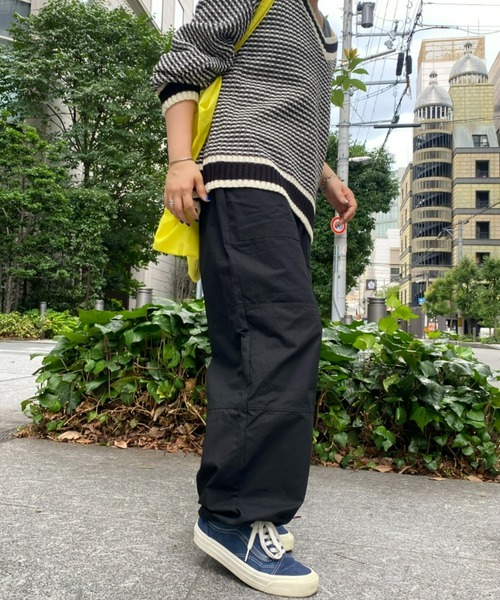 CPCM(シーピーシーエム)の「裾ドロストワークパンツ(カーゴパンツ・レディース・ブラック/オフホワイト/カーキ・FREE)」の16枚目の写真