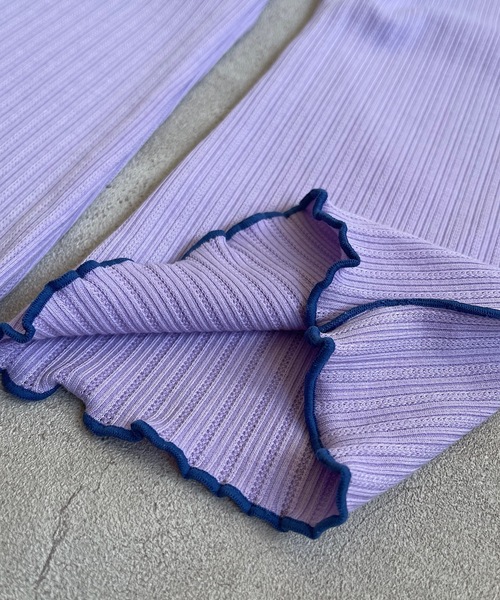 MARKEY'S(マーキーズ)の「【HungryHeart】フレアパンツ(80~130cm)(レギンス/スパッツ・キッズ・ブラック/ベージュ/ブラウン/ラベンダー・90/100/110/120/130/80)」の7枚目の写真