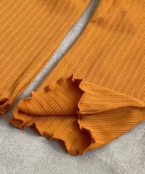 MARKEY'S(マーキーズ)の「【HungryHeart】フレアパンツ(80~130cm)(レギンス/スパッツ・キッズ・ブラック/ベージュ/ブラウン/ラベンダー・90/100/110/120/130/80)」の10枚目の写真