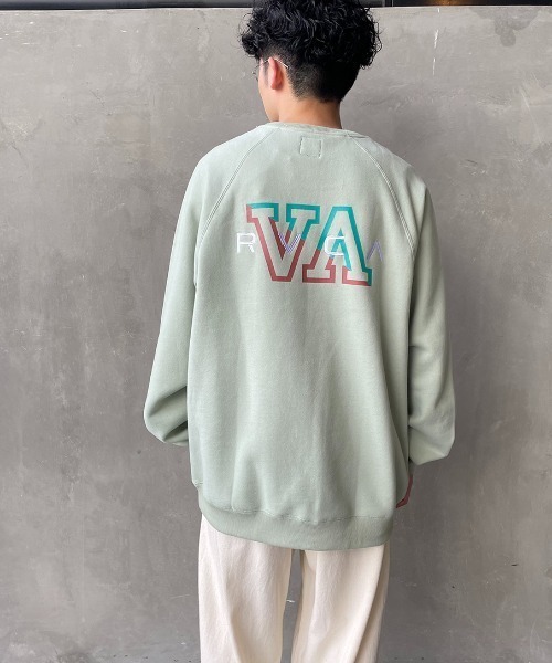 RVCA（ルーカ）の「[RVCA/ルーカ] HAMPTON バックロゴプリントクルーネックスウェット（スウェット・レディース・ホワイト/ブラック/ライトグリーン・S/M/L）」の21枚目の写真