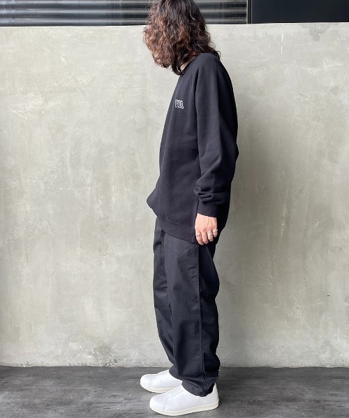 RVCA（ルーカ）の「[RVCA/ルーカ] HAMPTON バックロゴプリントクルーネックスウェット（スウェット・レディース・ホワイト/ブラック/ライトグリーン・S/M/L）」の8枚目の写真