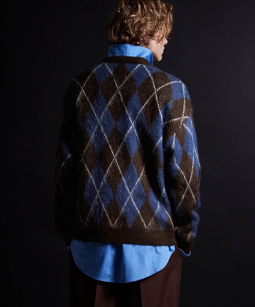 ENDER PRODUCTS（エンダープロダクツ）の「ビックシルエット マルチパターン ビッグシルエットクルーネックニット【ENDER PRODUCTS/エンダープロダクツ】（ニット/セーター・メンズ・ネイビー系2/ブラウン系1/グレー系1/ブラウン系2/ライトグレー系/レッド系・M/L）」の16枚目の写真