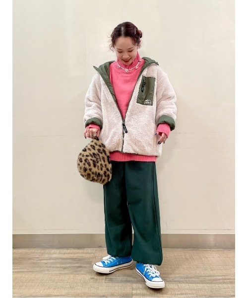 レインボーコーデ フルコンプ CAMP7（キャンプセブン）の「【CAMP7】リバーシブルボアアウター