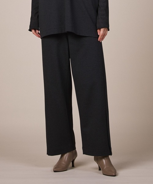 ReNorm（リノーム）の「【SET UP対応】スリットパンツ（スラックス・レディース・グレー/ブラック・S/M）」の2枚目の写真