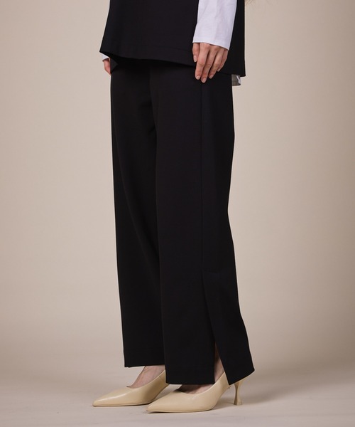 ReNorm（リノーム）の「【SET UP対応】スリットパンツ（スラックス・レディース・グレー/ブラック・S/M）」の12枚目の写真