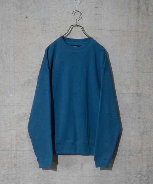 JOHN'S CLOSET（ジョンズクローゼット）の「【50】裏起毛 USAコットン クルーネック ビッグスウェット（スウェット・メンズ・ベージュ/グリーン/ブラウン/ブラック/チャコールグレー/ホワイト/ダークブルー/杢グレー・MEDIUM/LARGE）」の8枚目の写真