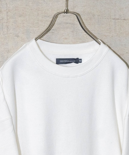 JOHN'S CLOSET（ジョンズクローゼット）の「【50】裏起毛 USAコットン クルーネック ビッグスウェット（スウェット・メンズ・ベージュ/グリーン/ブラウン/ブラック/チャコールグレー/ホワイト/ダークブルー/杢グレー・MEDIUM/LARGE）」の9枚目の写真