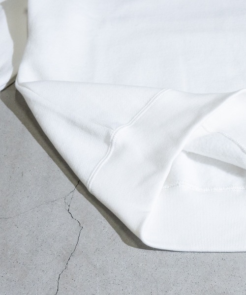 JOHN'S CLOSET（ジョンズクローゼット）の「【50】裏起毛 USAコットン クルーネック ビッグスウェット（スウェット・メンズ・ベージュ/グリーン/ブラウン/ブラック/チャコールグレー/ホワイト/ダークブルー/杢グレー・MEDIUM/LARGE）」の12枚目の写真