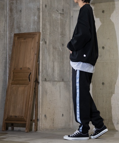 JOHN'S CLOSET（ジョンズクローゼット）の「【50】裏起毛 USAコットン クルーネック ビッグスウェット（スウェット・メンズ・ベージュ/グリーン/ブラウン/ブラック/チャコールグレー/ホワイト/ダークブルー/杢グレー・MEDIUM/LARGE）」の15枚目の写真