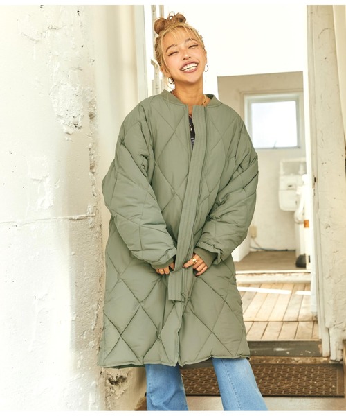 anap mimpi（アナップミンピ）の「ロング丈ダイヤキルティングコート