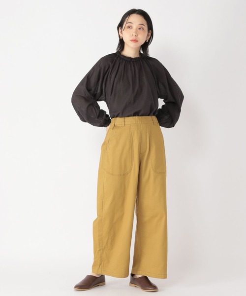 studio CLIP（スタディオクリップ）の「エッグポケットワイドパンツ（その他パンツ・レディース・アイボリー/ライトグリーン/マスタード・LARGE/MEDIUM）」の5枚目の写真