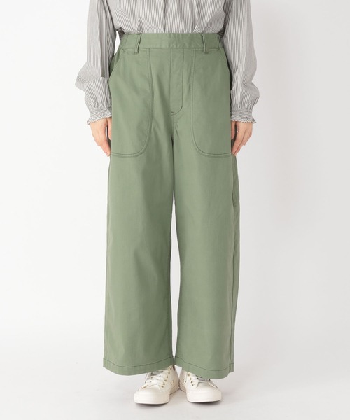 studio CLIP（スタディオクリップ）の「エッグポケットワイドパンツ（その他パンツ・レディース・アイボリー/ライトグリーン/マスタード・LARGE/MEDIUM）」の8枚目の写真