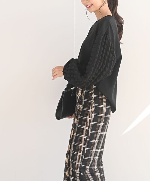 rps（アールピーエス）の「ポコポコスリーブ切替裏起毛プルオーバー（その他トップス・レディース・ブラック/アイボリー・フリー）」の14枚目の写真