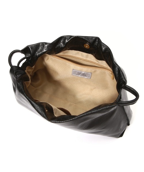 N.（N. Natural Beauty Basic）（エヌエヌナチュラルビューティーベーシック）の「ドロストクラッチショルダーバッグ（トートバッグ・レディース・シルバー/ブラック・ﾌﾘ-）」の9枚目の写真