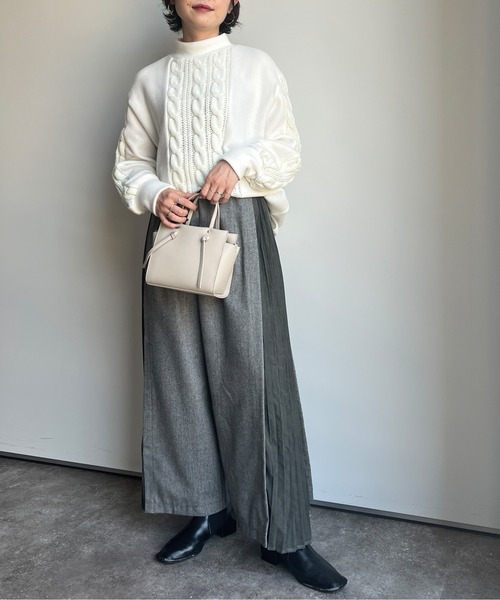 MHL. ヘリンボーンワイドパンツサンプル品 MHL. ヘリンボーンワイドパンツサンプル品