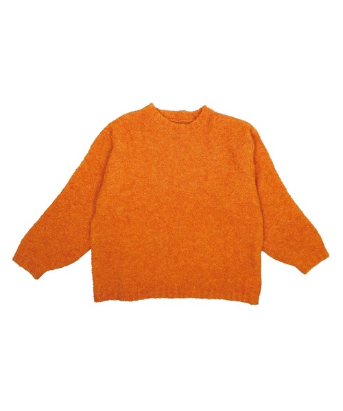 Meli rich(メリーリッチ)の「ループヤーンオーバーサイズニット(ニット/セーター・レディース・オートミール/オレンジ/チャコール・MEDIUM)」の9枚目の写真