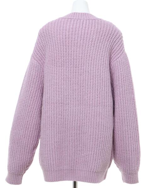 INGNI(イング)の「もちもち畦ルーズカーディガン(カーディガン/ボレロ・レディース・アイボリー/ブルー/パープル・M)」の6枚目の写真