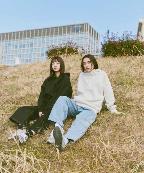 flaner（フラネ）の「Loose tuck denim pants/ルーズタックデニムパンツ（デニムパンツ・レディース・サックスブルー/ブラック・SMALL/MEDIUM/LARGE）」の19枚目の写真