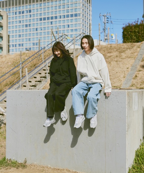 flaner（フラネ）の「Loose tuck denim pants/ルーズタックデニムパンツ（デニムパンツ・レディース・サックスブルー/ブラック・SMALL/MEDIUM/LARGE）」の14枚目の写真