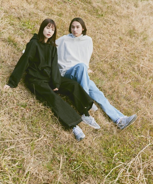 flaner（フラネ）の「Loose tuck denim pants/ルーズタックデニムパンツ（デニムパンツ・レディース・サックスブルー/ブラック・SMALL/MEDIUM/LARGE）」の13枚目の写真